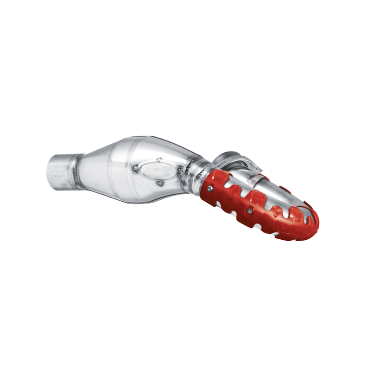 Polisport Armadillo Short Exhaust Header Pipe Guard - Red