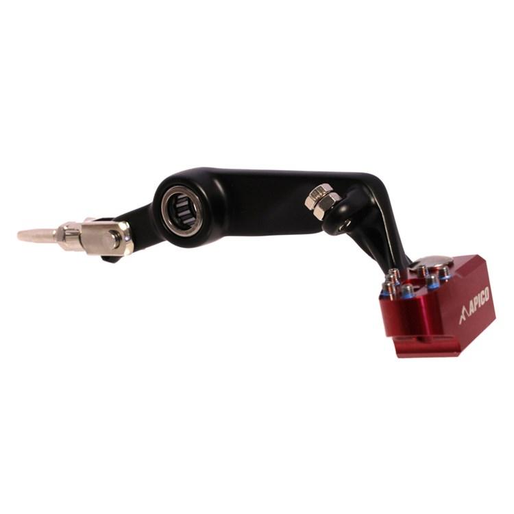 Apico Black/Red Elite Trials Brake Pedal - Beta Evo 125-300 2009-23