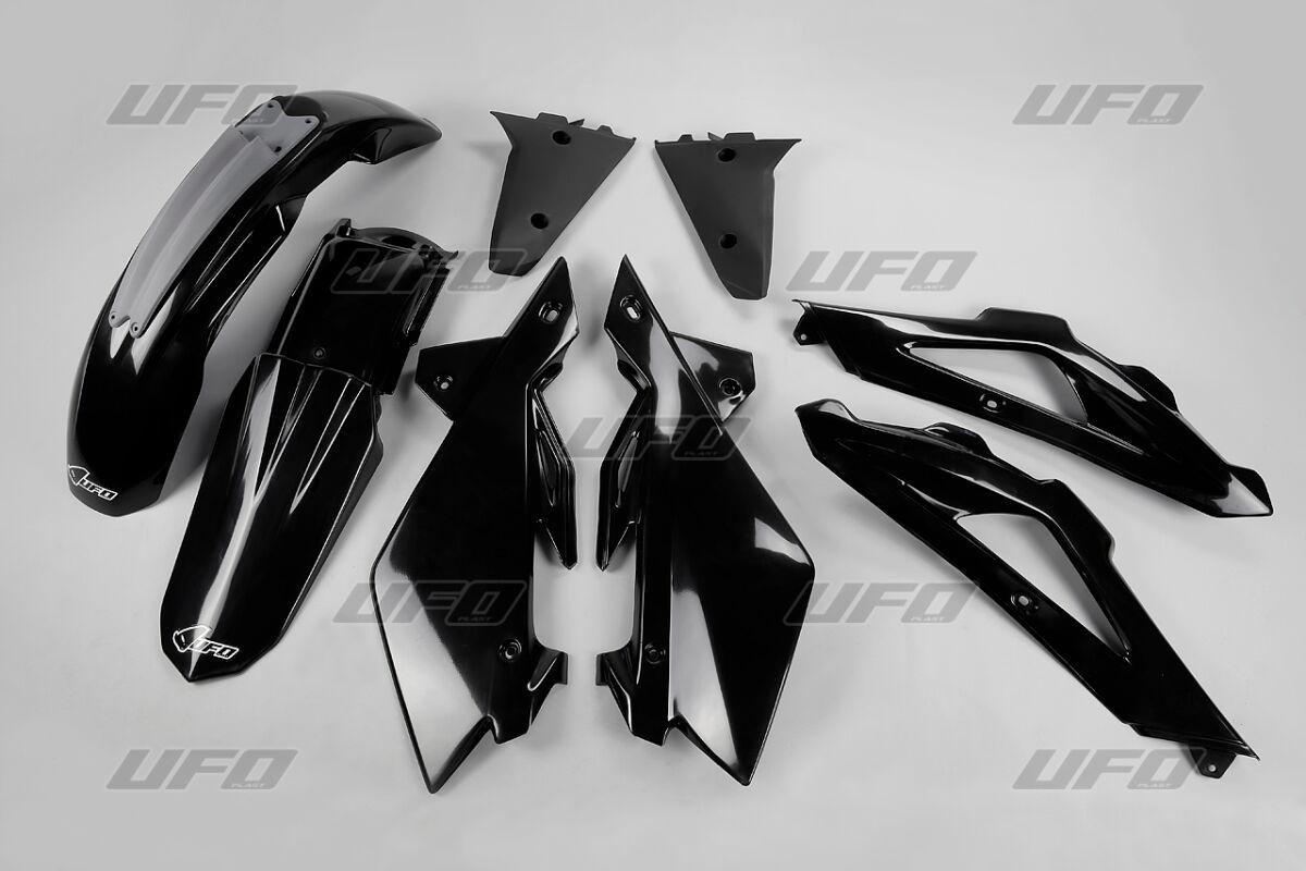 Ufo Black Hukit602@001 - Full Plastics Kit - Husqvarna Tc 250/450/510 2007