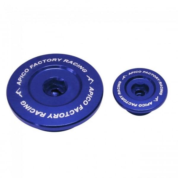 Apico Blue Engine Plugs - Suzuki Rmz250 2007-22, Rmz450 2005-22