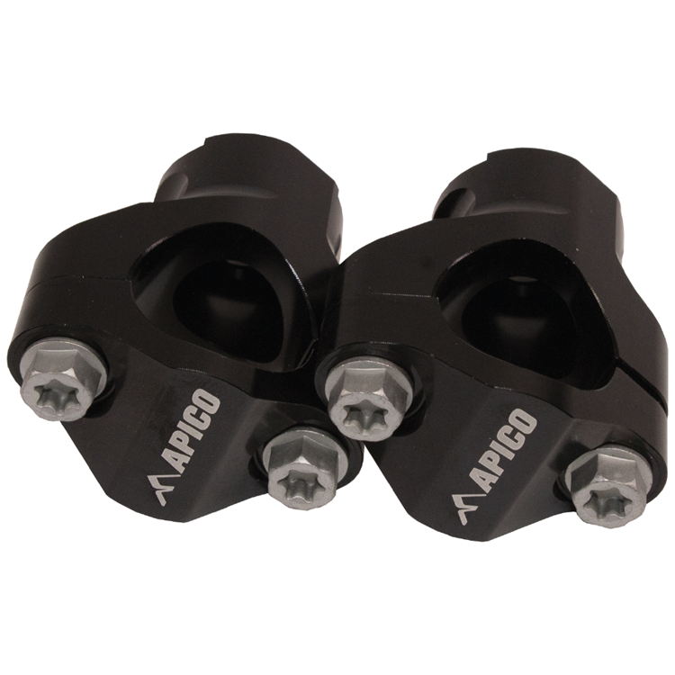Apico Black Handlebar Mount Kit - 28.6Mm - Ktm/ Husqvarna Sx/Sxf/Tc/Fc 2005-16, Exc/Exc-F/Tpi/Te/Fe 2005-22