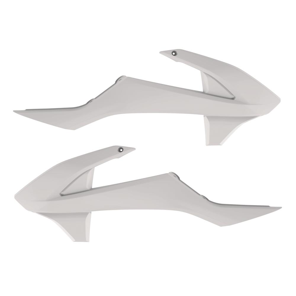 Polisport White Radiator Scoops - Ktm Sx85 2018-23