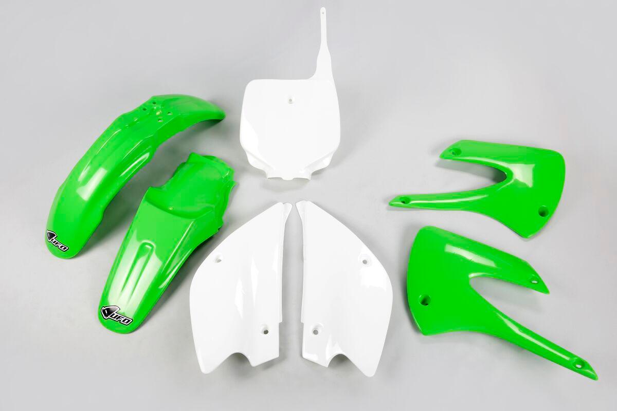 Ufo Kakit207k@999 - Full Restyle Plastics Kit - Kawasaki Kx85 2001-12 - Oem