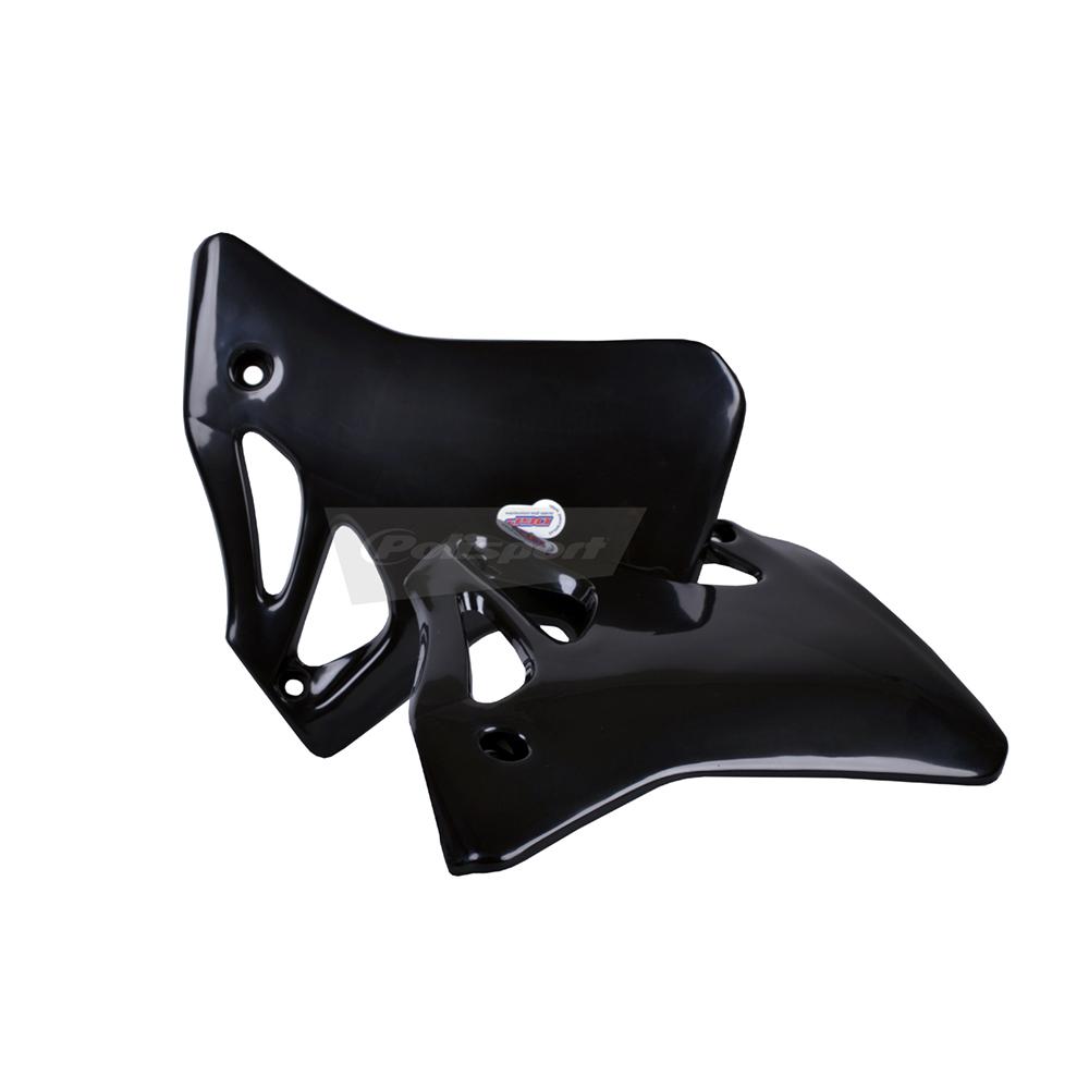 Polisport Black Radiator Scoops - Honda Cr125 1995-97, Cr250 1995-96