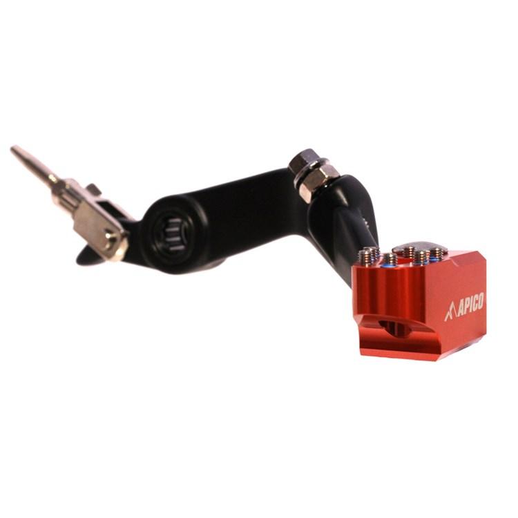 Apico Black/Orange Elite Brake Pedal - Montesa 4Rt 250 2005-13, 4Rt 260 2014-23