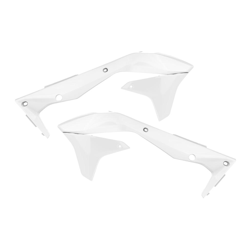 Polisport White Radiator Scoops - Kawasaki Kxf450 2016-18