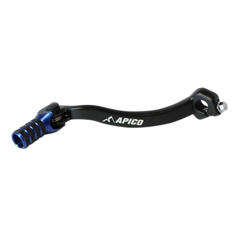 Apico Black/Blue Elite Gear Pedal - Yamaha Yzf 250/450 2014-22, Wrf250 2015-22, Wrf450 2016-22