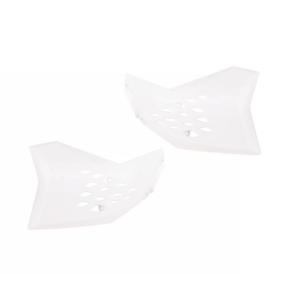 Polisport White Radiator Scoops - Ktm Sx65 2009-15 - Off