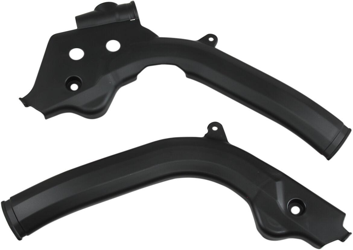 KT04066#001 - UFO Frame Guards - KTM EXC 250/300 & EXC-F 250/350/500 2017-18, SX 125/150/250 2018 - Black