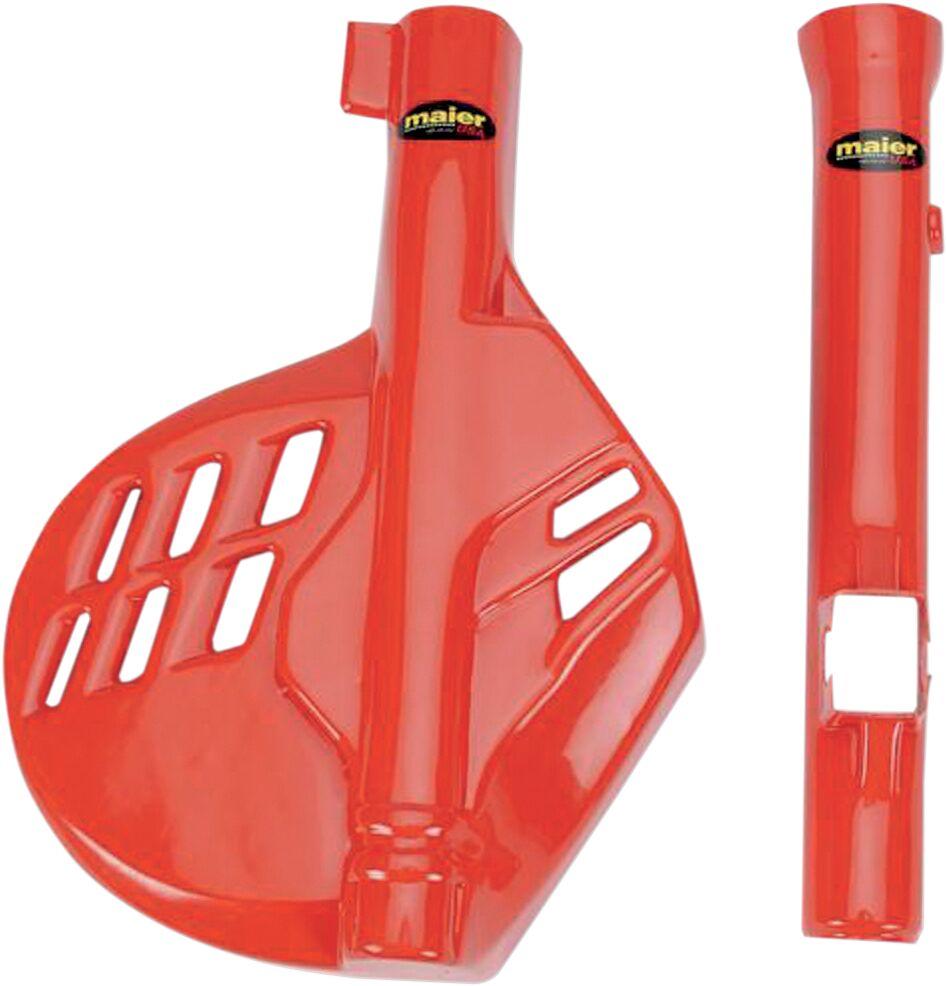 596207 - M59620 - Maier Fork & Disc Guard Set - Honda CR 125/250/500 1984-89, XR600 1995-2000 - Orange