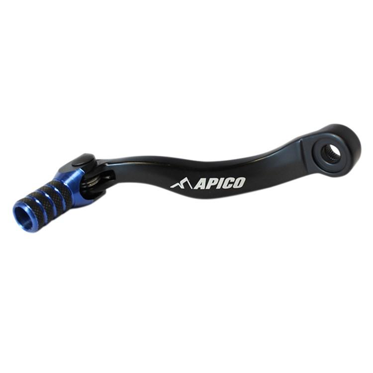 Apico Elite Gear Pedal - Husqvarna FE 450/501 2017-22, FC450 2016-22 - Black/ Blue