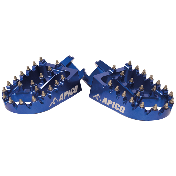Apico Blue Xtreme Foot Pegs - Tm Enduro/ Mx 85-300 & 250-630Fi 2002-21