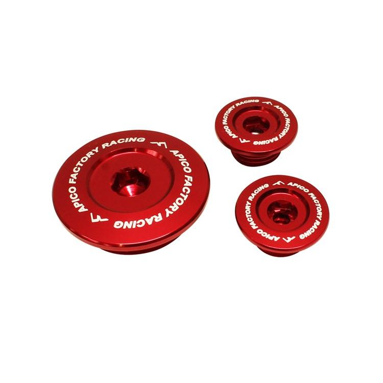 Apico Red Engine Plugs - Honda Crf250r 2004-09, Crf250x 2004-19