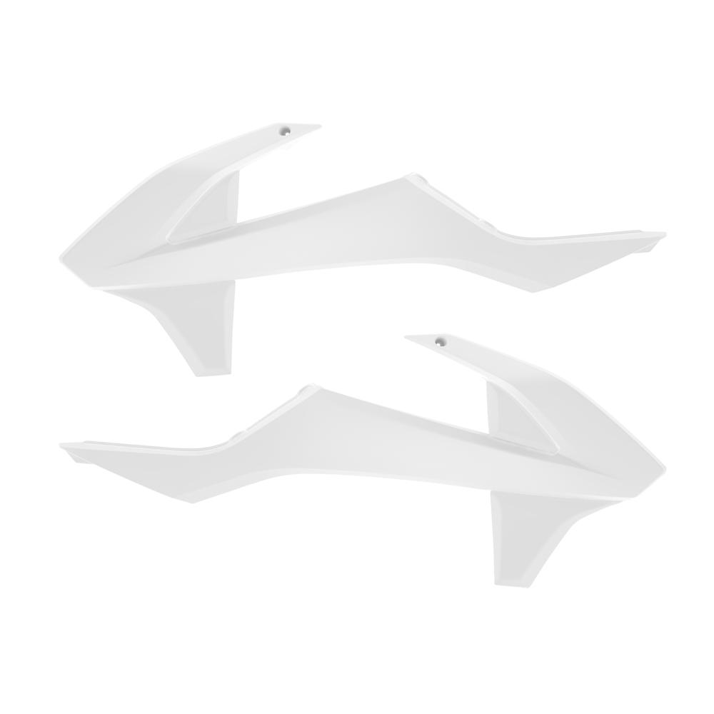 Polisport White Radiator Scoops - Ktm Sx/Sxf/Xc-F 2016-18, Exc/Exc-F 2017-18
