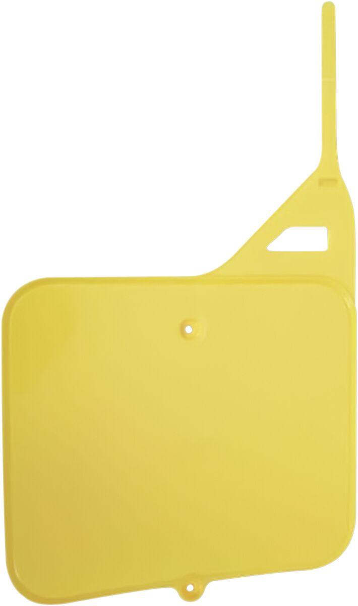SU02910#101 - UFO Front Number Board - Suzuki RM 125/250 1987-95 - Yellow