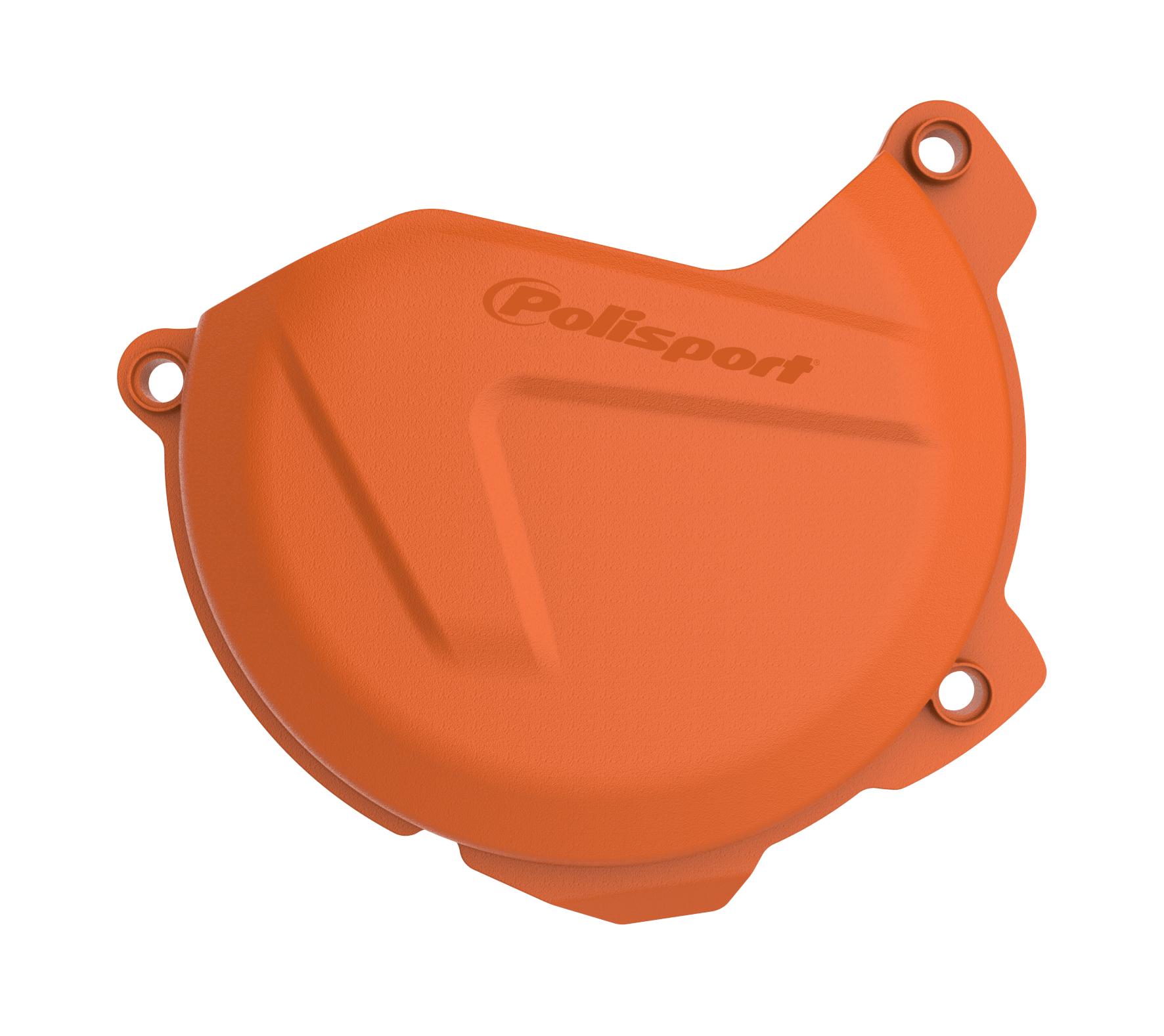 Polisport Orange Clutch Cover Protector - Ktm Sxf250 2013-15, Sxf350 2011-15, Exc-F250 2014-16, Exc-F350 2012-16