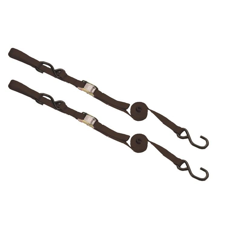 Raceline Black Heavy Duty Tie Down Straps With Extra Loop Hook