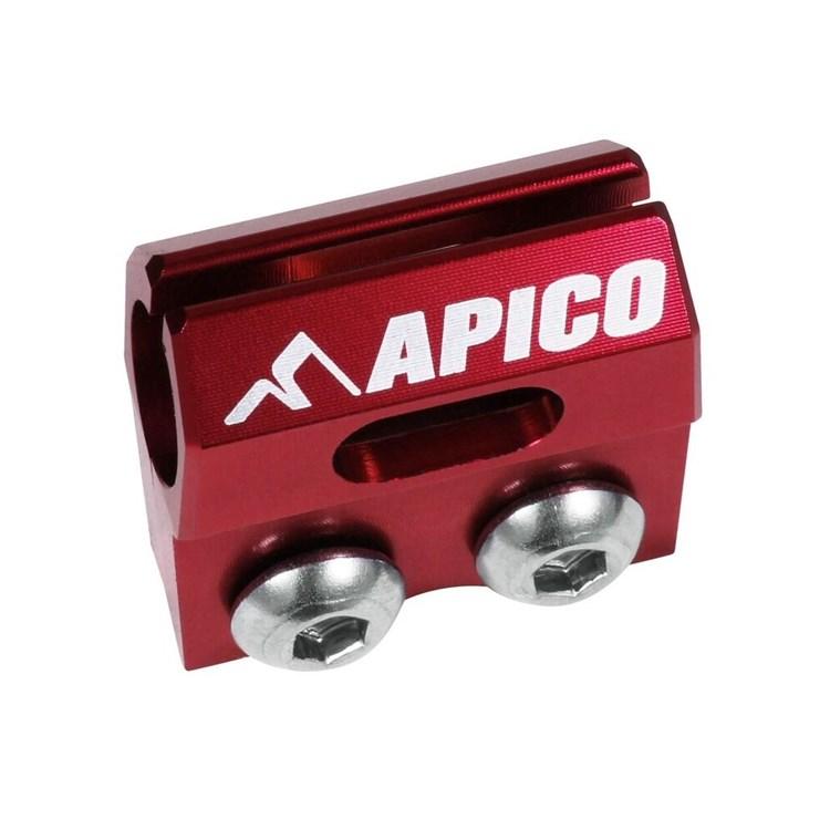 Apico Red Brake Hose Clamp - Honda Cr 125/250 2004-07, Crf250r & Crf450r 2004-24