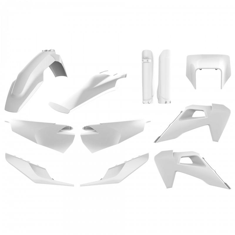 Polisport White Plastics Kit - Husqvarna Te150-300, Fe250-501 2020-23
