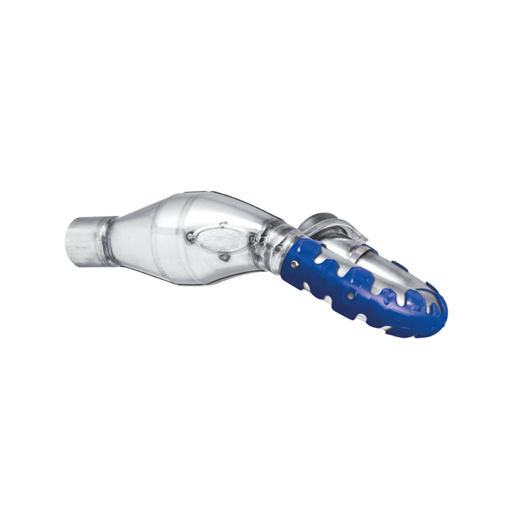 Polisport Blue Armadillo Short Exhaust Header Pipe Guard