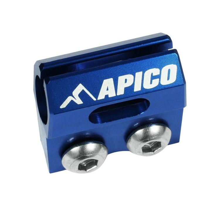Apico Blue Brake Hose Clamp - Kawasaki Kx125 1989-2008, Kx250 1992-2008, Kx500 1989-2004, Kxf250 2004-24, Kxf450 2006-24