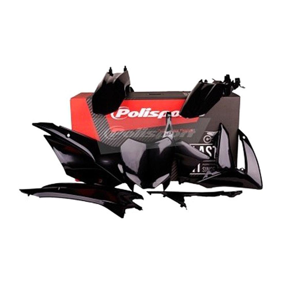 Polisport Black Full Plastics Kit - Honda Crf110 2013-19