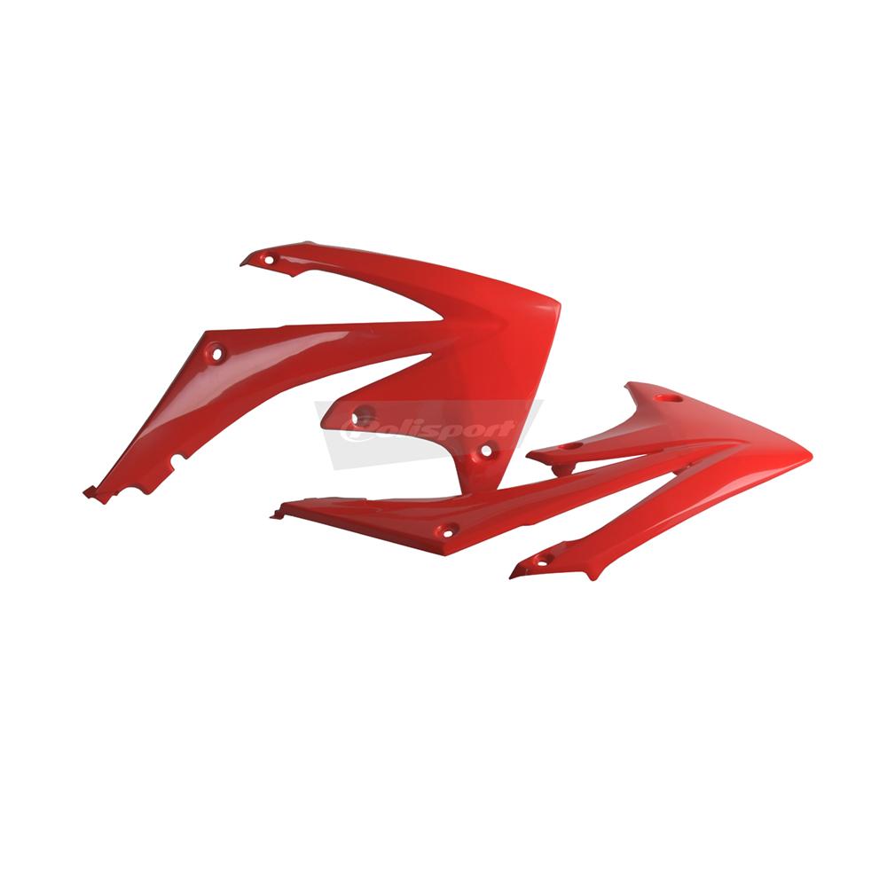 Polisport Radiator Scoops - Honda CRF250R 2010-13, CRF450R 2009-12 - Red