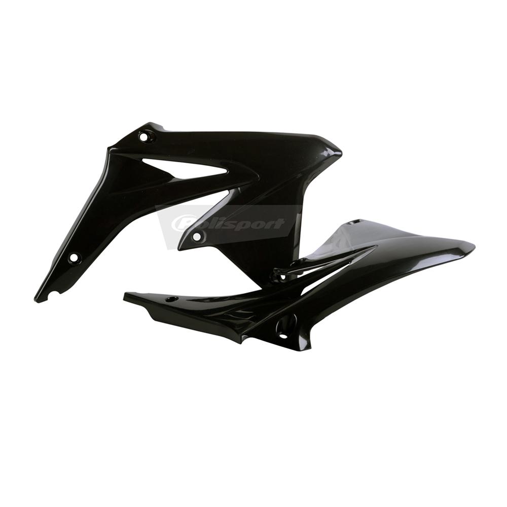 Polisport Black Radiator Scoops - Suzuki Rmz450 2008-17