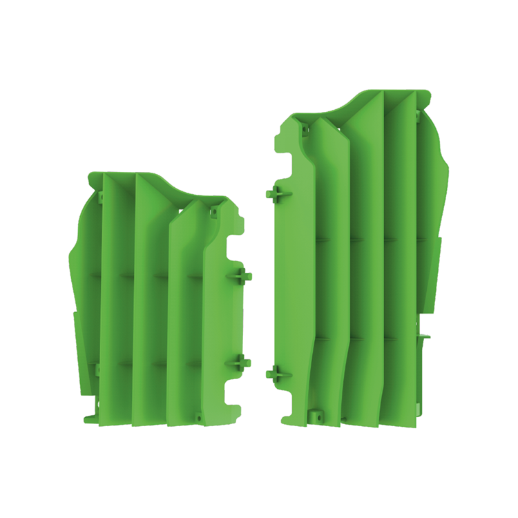 Polisport Green Radiator Louvres - Kawasaki Kxf250 2021-23, Kxf450 2016-23