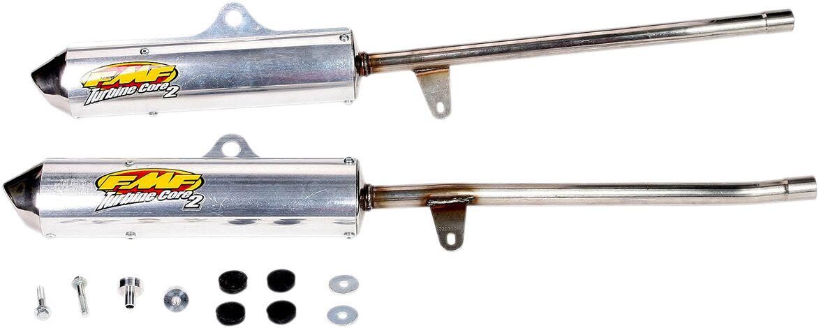 020360 - FMF Turbinecore 2 Twin Silencers For Yamaha YFZ350 Banshee 1987-2006