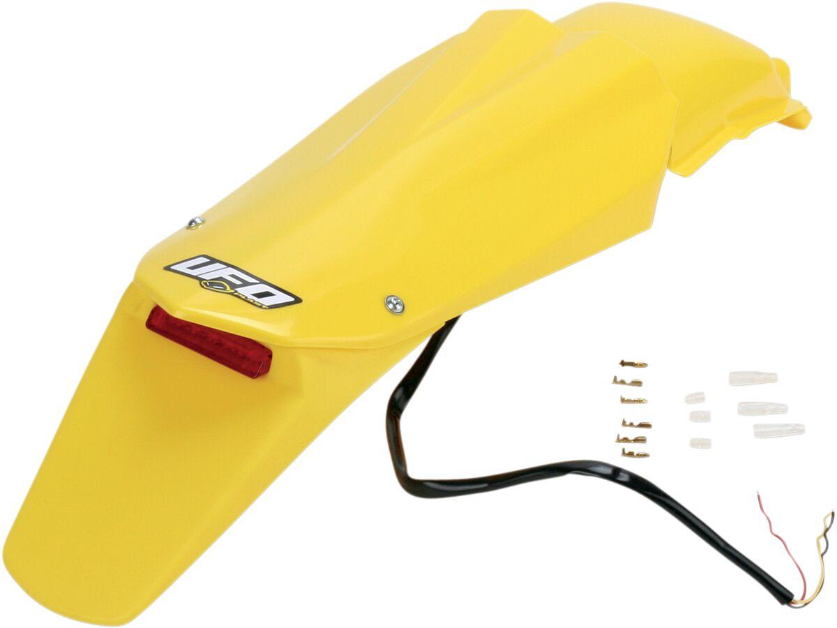 Ufo Light/Yellow Hu03314#103 - Hu03314#103 - Enduro Rear Fender With Led - Husqvarna Wr 2005-13