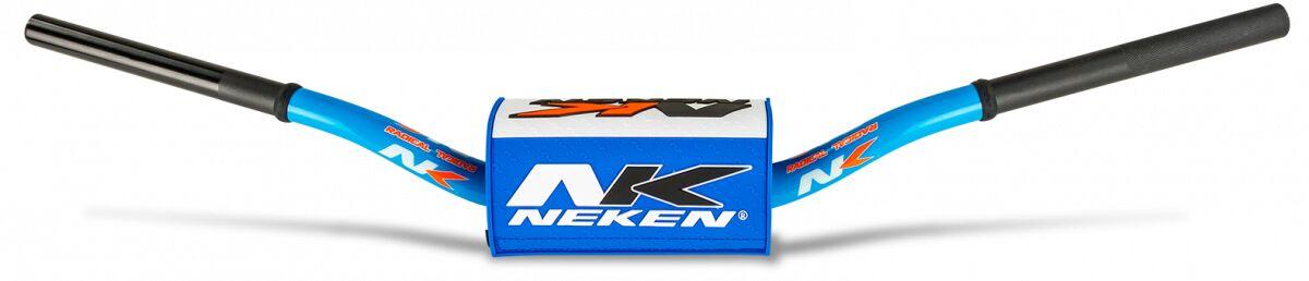 R00121C-LBW - Neken Radical Design Fat Bar Handlebars - 132mm Rise - Blue/ White