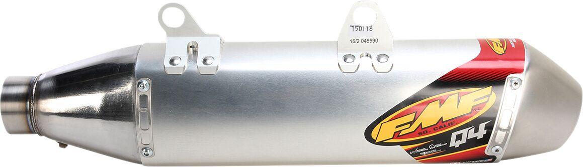 045590 - FMF Q4 Hex Slip-On Aluminium Silencer For Husqvarna FC 250/350/450 2016-18, FE 250/350/450/501 2017-18
