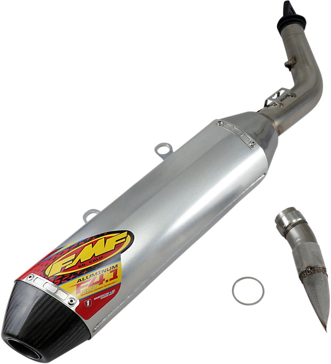 045628 - 045628 - FMF Factory 4.1 RCT Slip-On Silencer With Carbon End Cap - KTM SXF 350/450 & Husqvarna FC 350/450 2019-2022