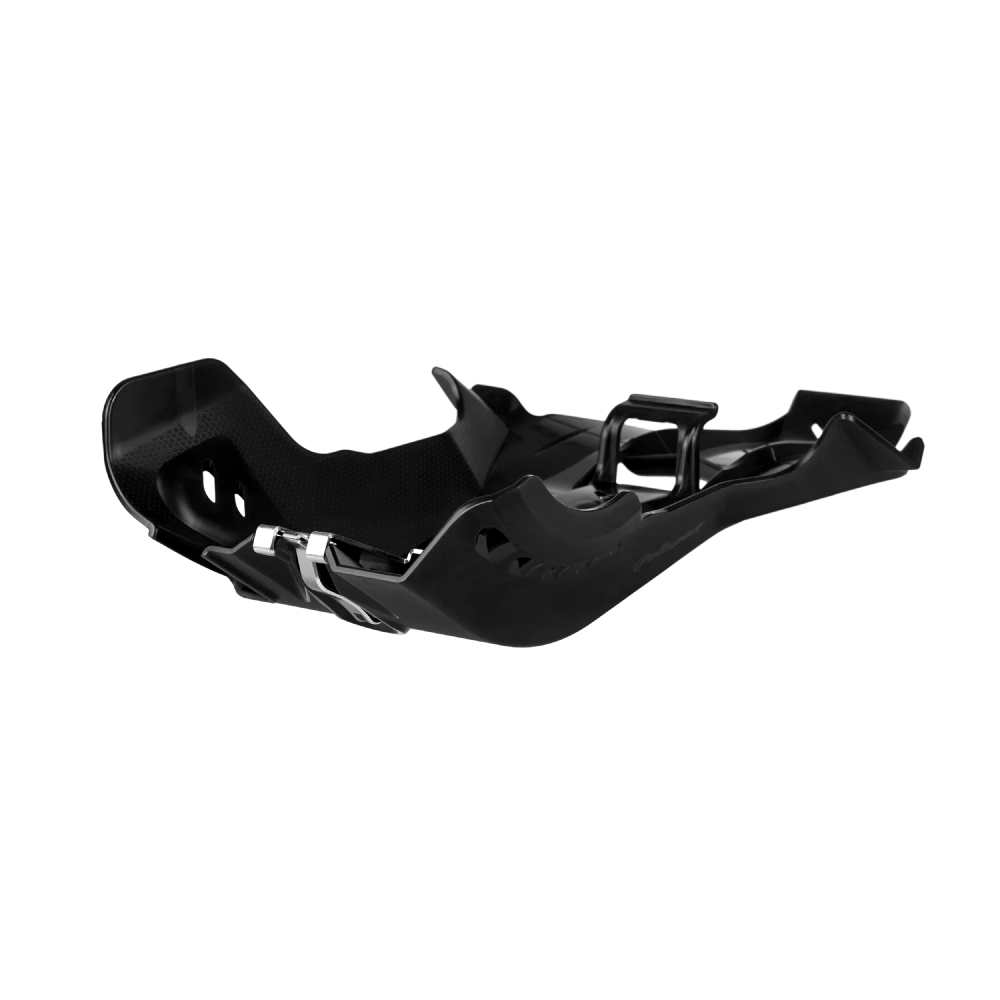 Polisport Black Fortress Skid Plate With Linkage Protector - Sherco Se-R 250/300 & Se-R Factory 250/300 2014-23