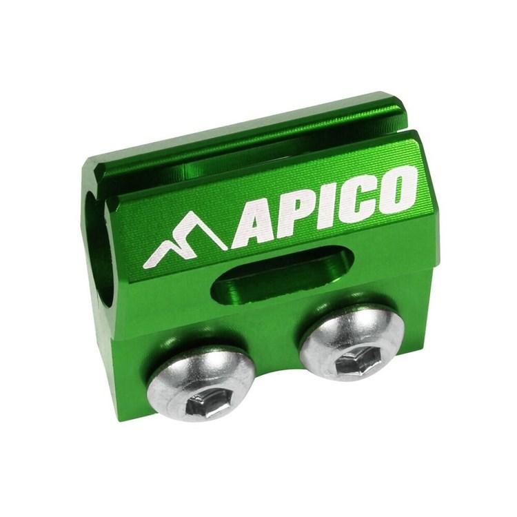 Apico Green Brake Hose Clamp - Kawasaki Kx125 1989-2008, Kx250 1992-2008, Kx500 1989-2004, Kxf250 2004-24, Kxf450 2006-24