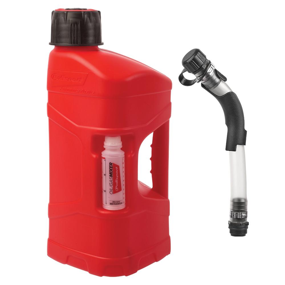 Polisport Pro-Octane 10 Litre Fuel Can With 100Ml Oil Mixer