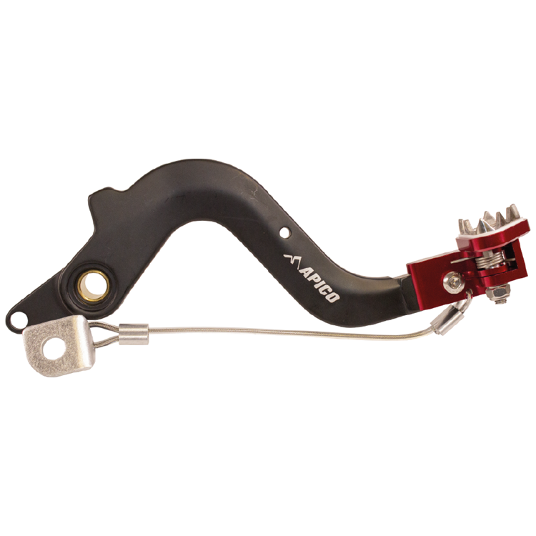 Apico Black/Red Forged Brake Pedal - Gas Gas Enduro Ec 125-300 1997-2011