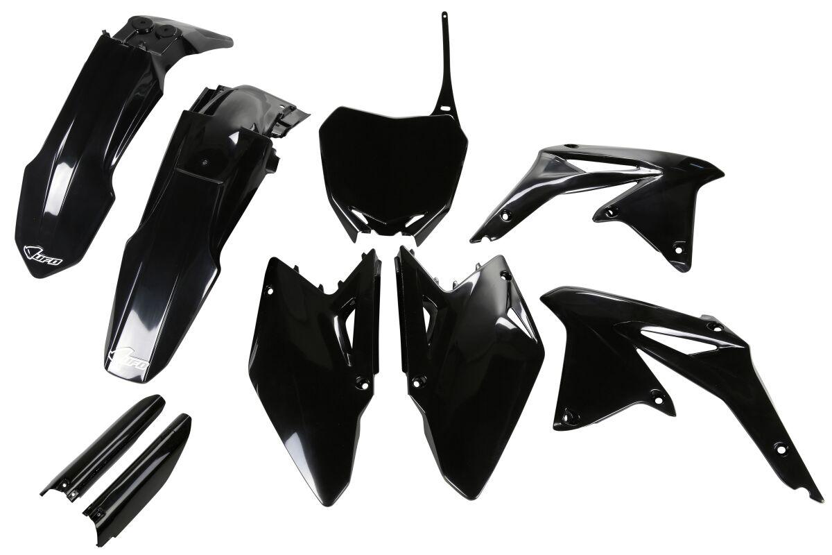 Ufo Black Sukit409f@001 - Full Plastics Kit - Suzuki Rmz450 2014-17