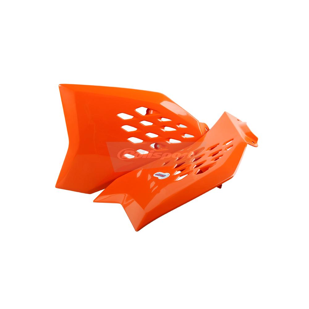 Polisport Orange Radiator Scoops - Ktm Sx65 2009-15