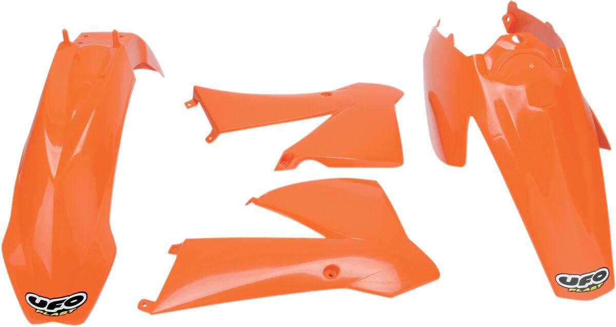 Ufo Black/White Ktkit504@999 - Standard Plastics Kit - Ktm Sx85 2004-05 - Oem