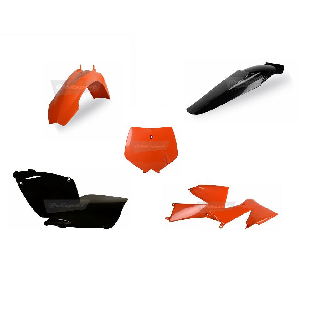 Polisport Plastics Kit - Ktm Sx 2001-02, Exc 2003 - Oem
