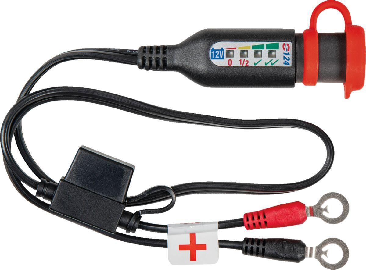 O124 - TecMate Battery Cord Eye With Test For 12v Lead Acid Batterys