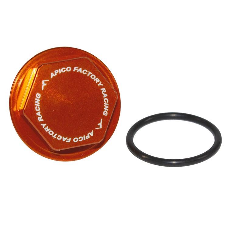 Apico Orange Rear Brake Cover - Ktm Sx/Sxf/Exc/Exc-F 125-525 2004-21
