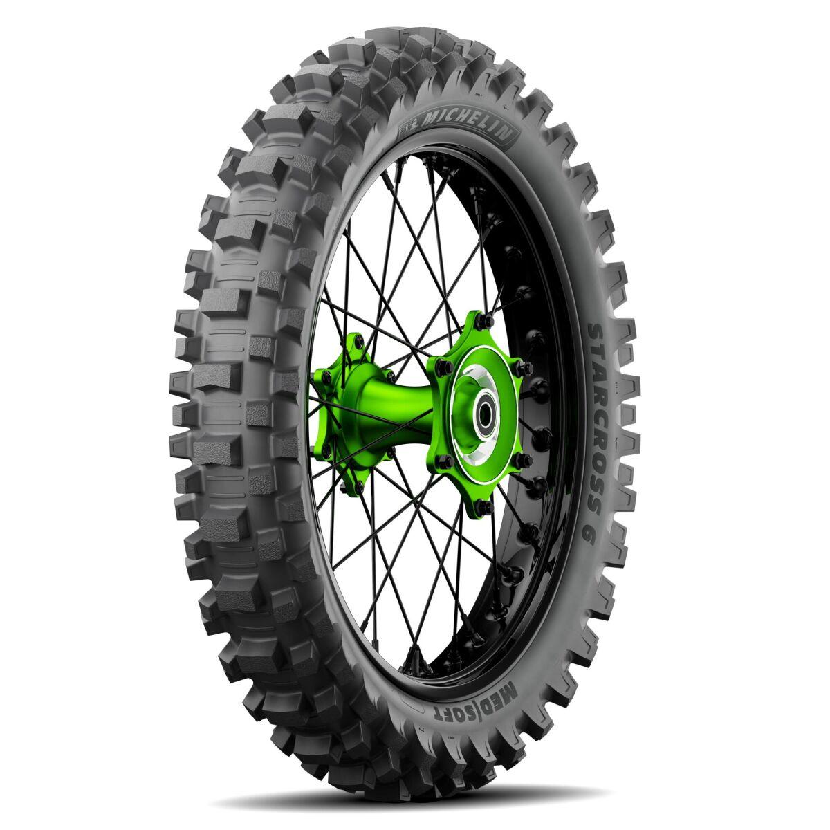 466282 - Michelin Starcross 6 Medium Soft 64M Rear Tyre - 110/100-18"