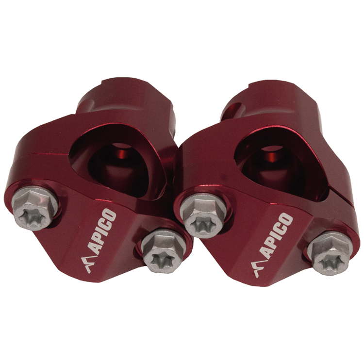 Apico Red Handlebar Mount Kit - 28.6Mm - Beta 125Rr 2018-22, 200Rr 2019-22, 300Rr 2013-22