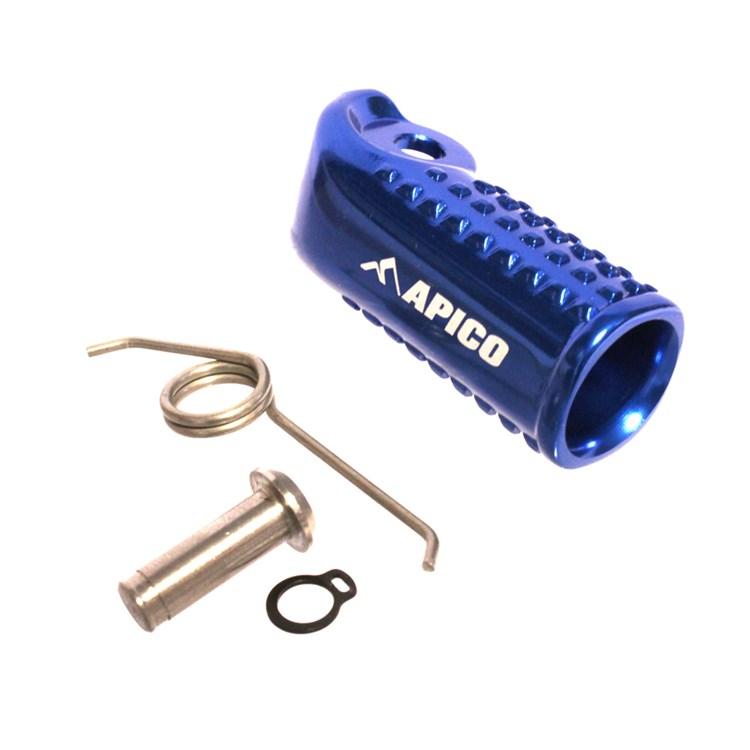 Apico Blue Gear Pedal Tip - Ktm/Husqvarna Oem Replacement Tip - 2016-21