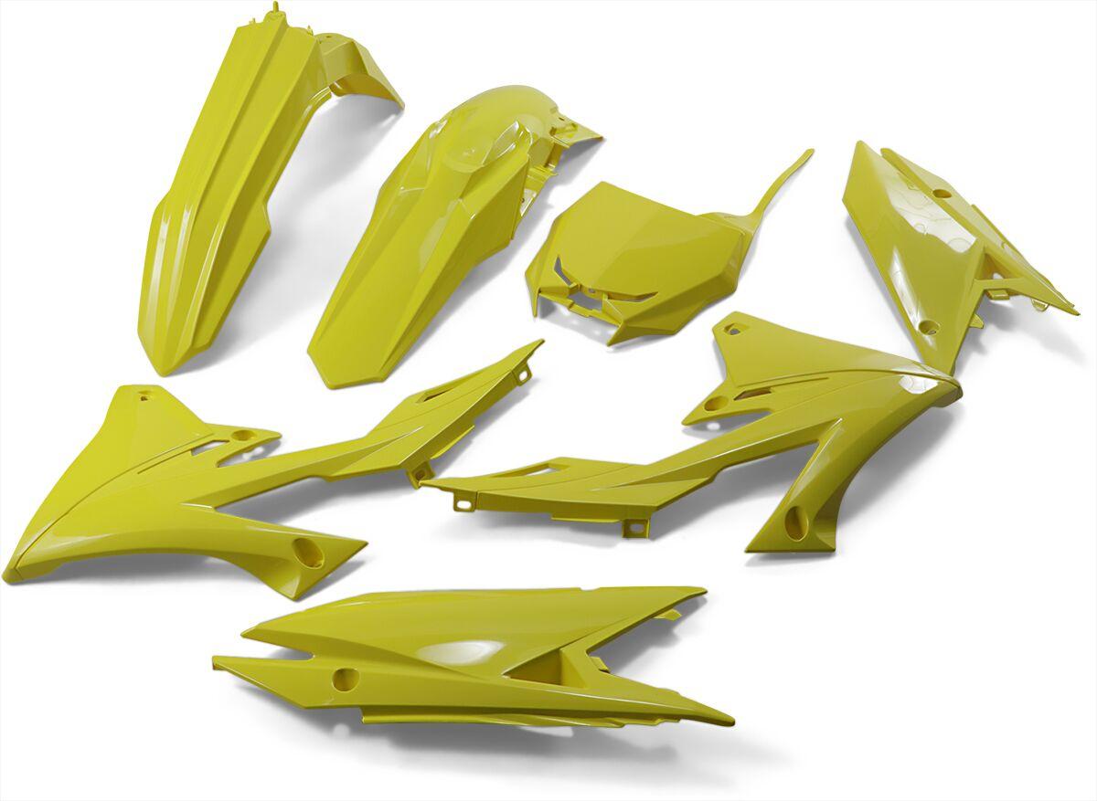 Ufo Yellow Sukit418f@102 - Sukit418@102 - Full Plastics Kit - Suzuki Rmz250 2019-20, Rmz450 2018-20