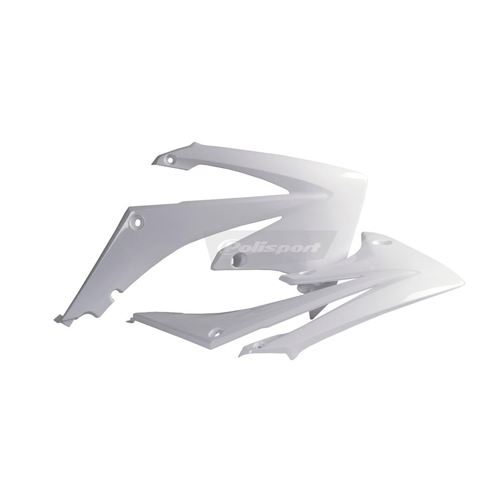Polisport White Radiator Scoops - Honda Crf250r 2010-13, Crf450r 2009-12
