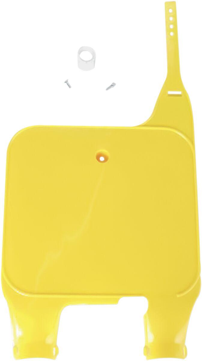 Ufo Yellow Su02921@101 - Inverted Fork Number Board - Suzuki Rm 125/250 1989-95